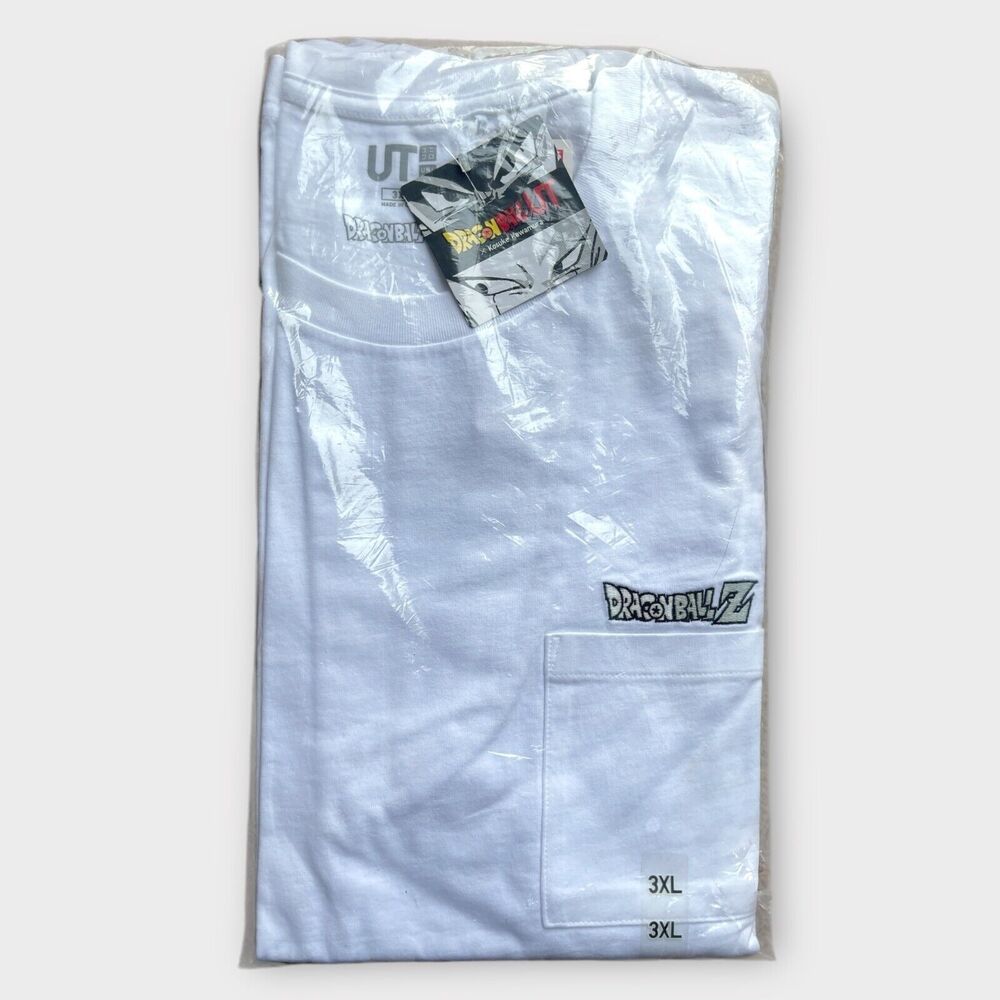 Uniqlo x Dragon Ball Z Tee 3XL (Asia) White Kosuke Kawamura Art Anime Cartoon
